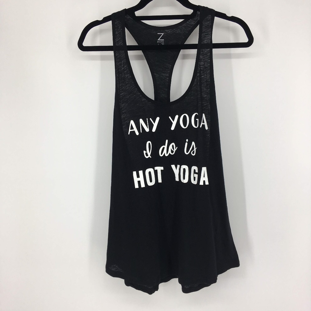 Zella Any Yoga I do is Hot Yoga Racerback Tank